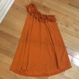 Orange One Shoulder H&M Cocktrail Dress